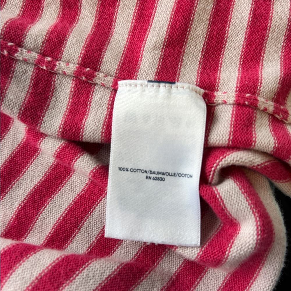 Lands’ End Striped Multi Color Open Front Long Ca… - image 5
